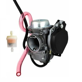 YJGZSVK Carburetor & 0470-355 Air Filter for Arctic Cat 250 300 2001-2005 Red Green Assembly ATV 300 4X4 GREEN MRP RED MRP ATV 2004