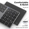 MOFII Bluetooth Number Pad for Laptop - Gray Wireless Numeric