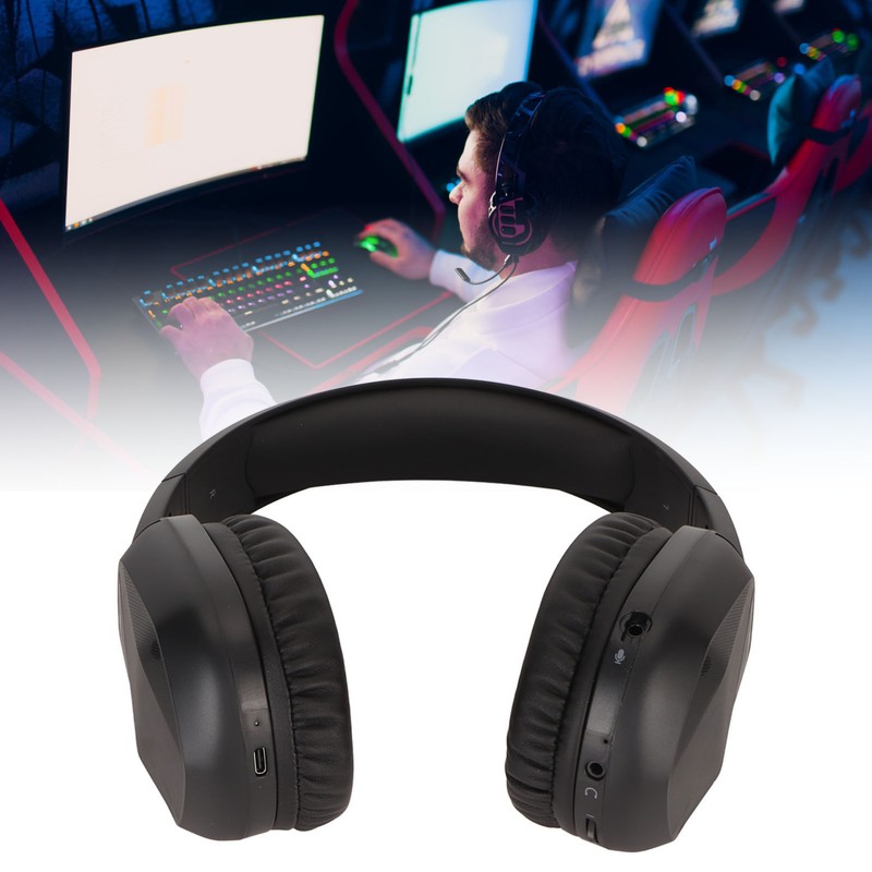 Bluetooth Gaming Headset Multifunction RGB Cool Lighting Low Latency Noise