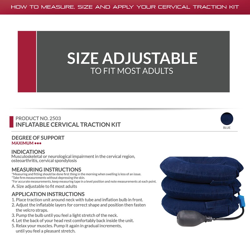 OTC Cervical Traction Unit, Head Neck Spine, Inflatable, Select Series