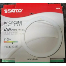 SATCO  6 pack - SATCO S6506 COOL WHITE 16" 40W CIRCLINE FLUORESCENT  FC16T9/CW/RS