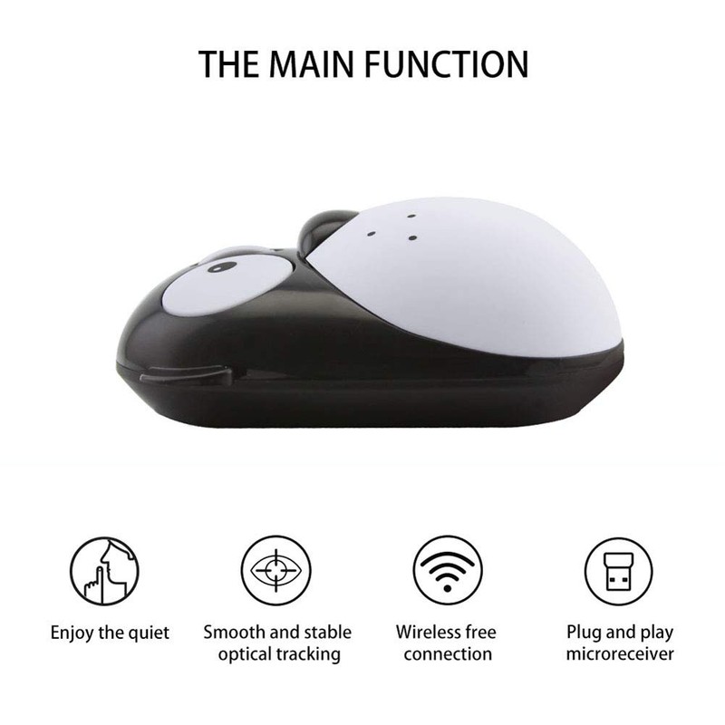 3C Light 2.4GHz Wireless Mouse Cute Animal Dog Shape Cordless