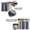 XTMYI Small Bathroom Window Curtain Waterproof Short Blackout Curtains for