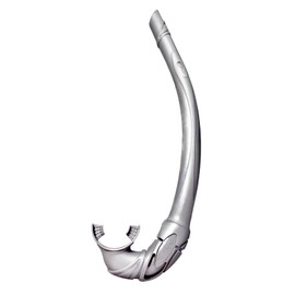 IST SN36 Flexible Foldable 100% Silicone Non-Purging Snorkel (Silver)