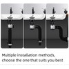 Bathroom Sink Drain Kit with Flexible Expandable P-Trap Sink Drain