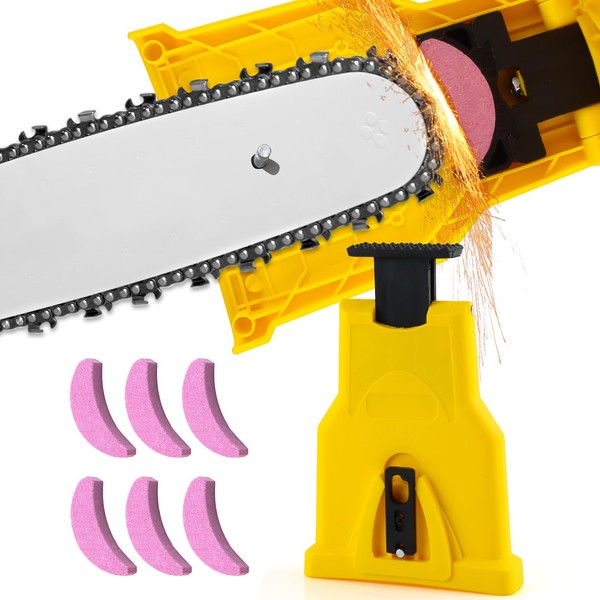 Fairypeach Portable Chainsaw Sharpener, Ultrasaw Chain Sharpener with 6 Sharpening