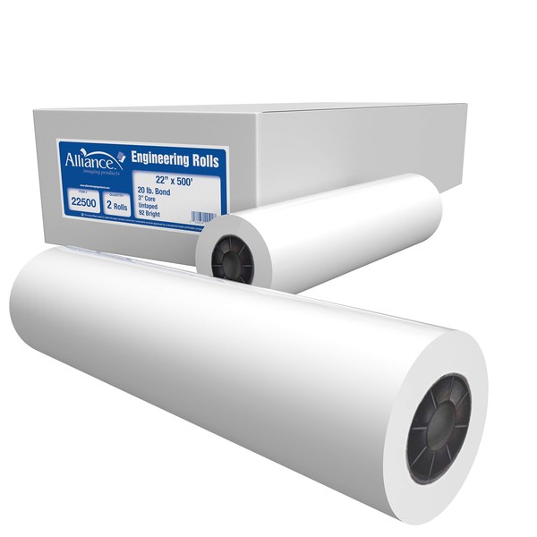 Alliance Wide Format Paper Rolls Bond Engineering (20lb | 2