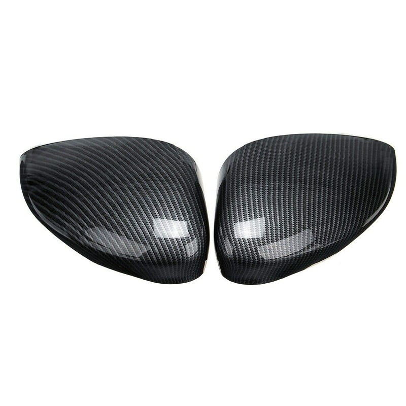 1 Pair Carbon Fiber Front Door Cover Caps Left Right