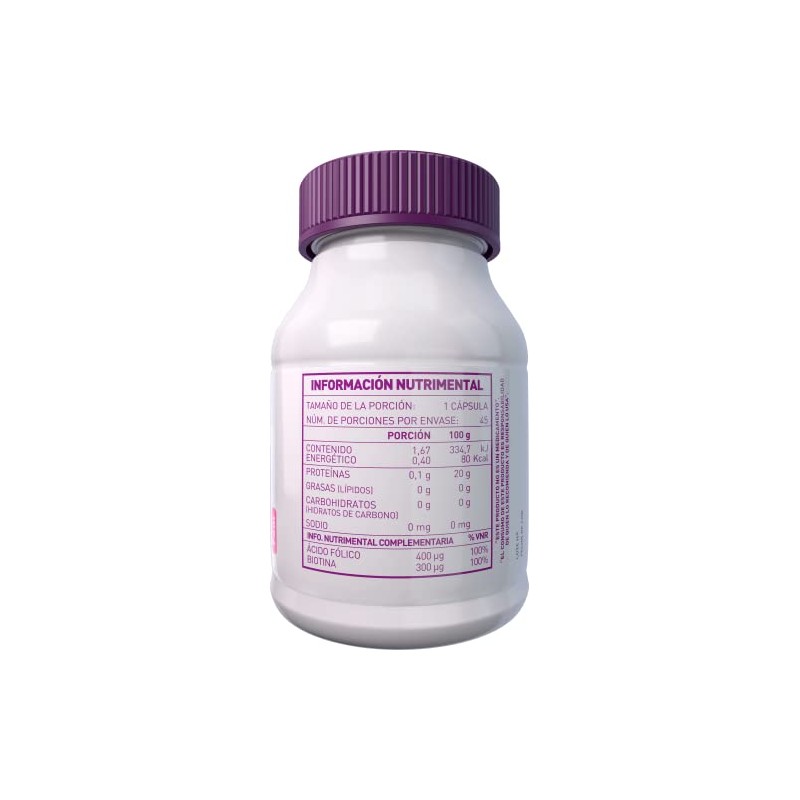 Essential Nutrition Biotina Ácido Fólico 45 cápsulas de 500 mg