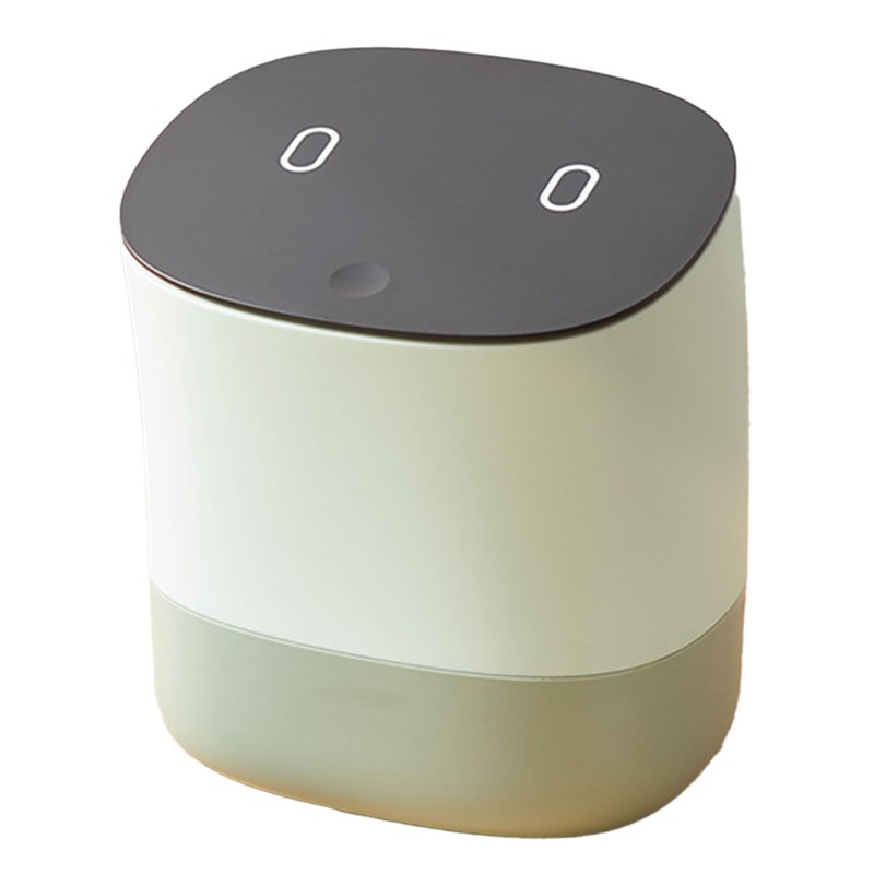Mini Trash Can with Lid Small Desktop Trash Can Detachable