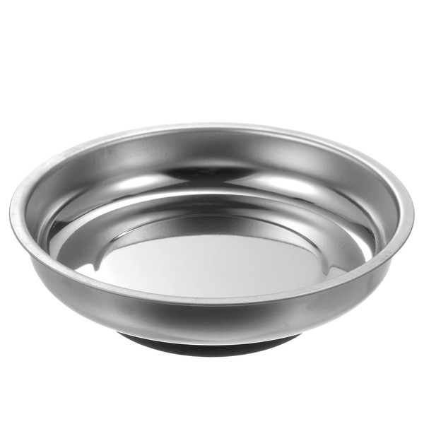 HARFINGTON Round Magnetic Tray 4" x 1.1" Stainless Steel Magnet