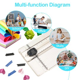 VIKDOOK Paper Cutter Replacement Blade for Portable Trimer 12” 13” Roller Holder Cutter Replace Cutting Scoring Blade for Timmer