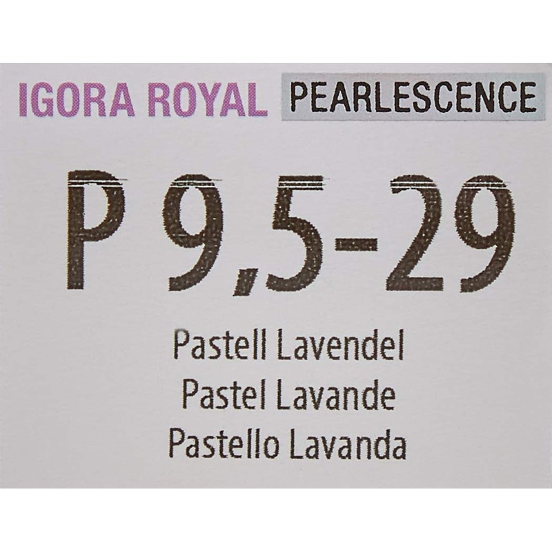 Schwarzkopf Professional Igora Royal Pearlescence P9.5-29 Pastel Lavender 60ml