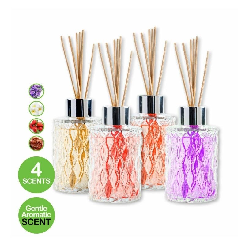 1/2/4PK Reed Diffusers Assorted Scents Gentle Aromatic Alluring 120ml (1)