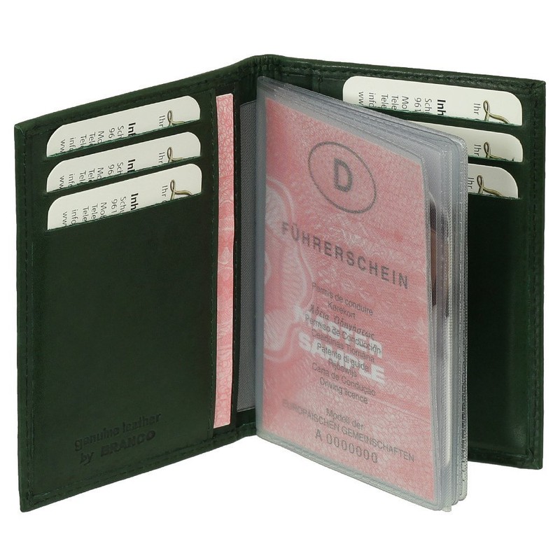 Luxury Leather ID Card Holder Basic Document Folder Ideal for