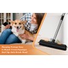 Pet Rubber Broom with 49inch Long Handle, Portable Detailing Lint