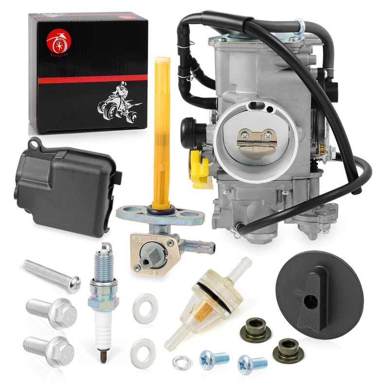 Carburetor & Fuel Valve Petcock W/Lever For Honda TRX400EX Sportrax