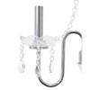 All The Rages Lalia Home 31" Chrome Cascading Crystal Metal