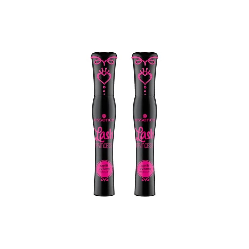 essence Lash PRINCESS curl and volume mascara (Negro, 2 Unidades)