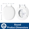 Mayfair Padded Toilet Seat, Cushioned Soft Vinyl over Wood Core