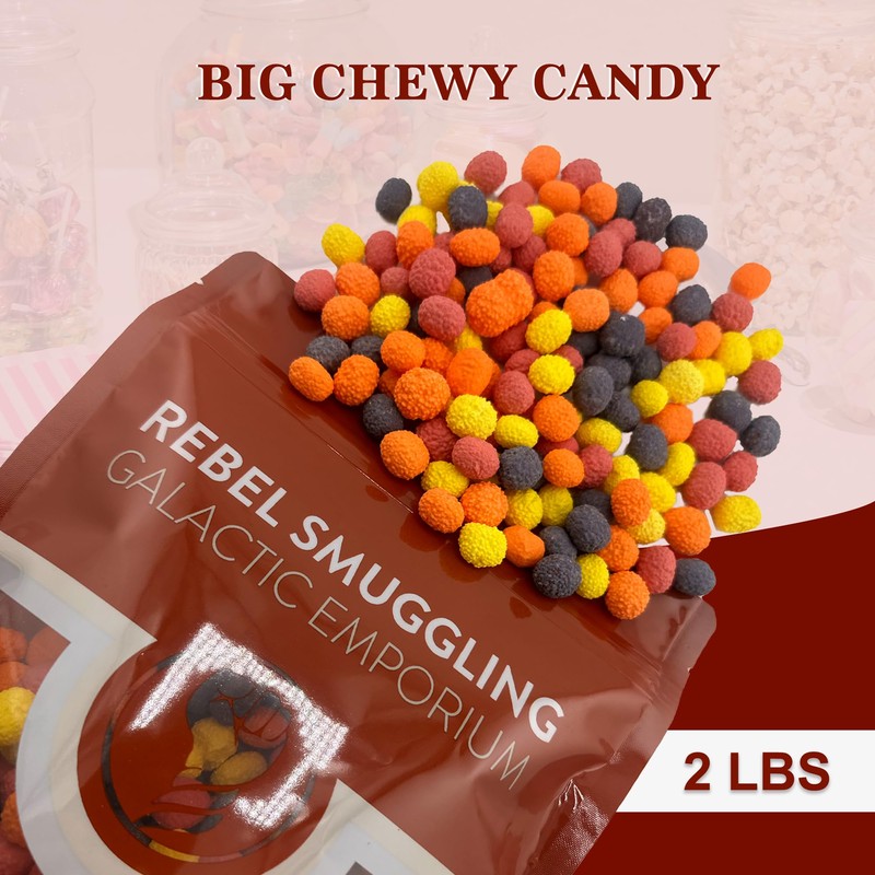 Big Chewy Candy Pebbles Bulk 2 LB Bag by Rebel