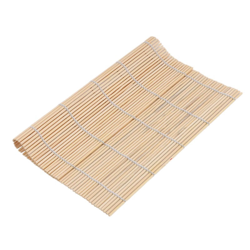 RDEXP 24cm/9.45in Sushi Natural Bamboo Rolling Mat Rice Spreader Paddle