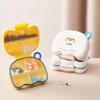 2Pcs DIY Travel Mini Pill Organizer, 7 Compartments Pill Box
