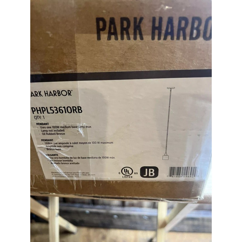 Park Harbor PHPL53610RB- Oil Rubbed Bronze Pendant New