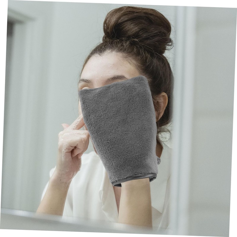 Healeved 6pcs Super Absorbent Body Wash Mitts Reusable Microfiber Face