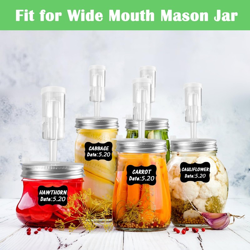 Fermentation Kit for Wide Mouth Mason Fermentation Jar, Fermentation Kit