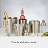 Viners Barware Wine Cooler Double Wall Silver 1.3L, Stainless Steel