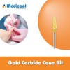 Gold Carbide Cone Bit -CC3- Four Pack for Nails |