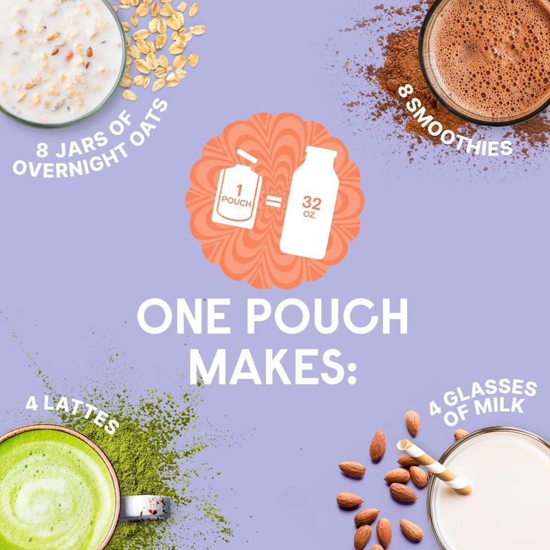 Numilk Pouches 12-Pack - Original Oat - Creamy Plant-Based Milk