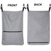 Luxja Adjustable Hanging Laundry Bag, Laundry Hamper with 2 Stainless