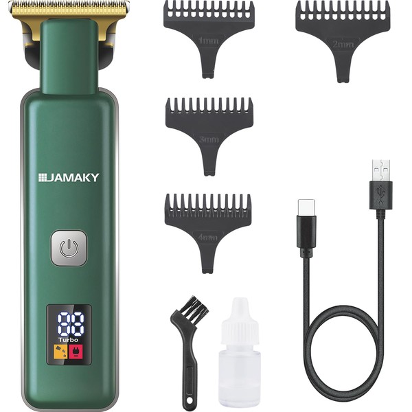JAMAKY Cordless Hair Clippers for Men - Advanced LED Display