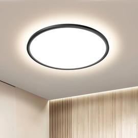 OTREN LED Ceiling Light Flat: Round 4000 K Bathroom for Kitchen Living Room Hallway 30 cm 36 W