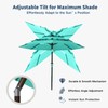Patio Kingdom 10FT Patio Umbrella 3 Tiers Outdoor Market Umbrella