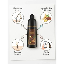 Sefudun Shampoo Colorante Cubre Canas 500 Ml