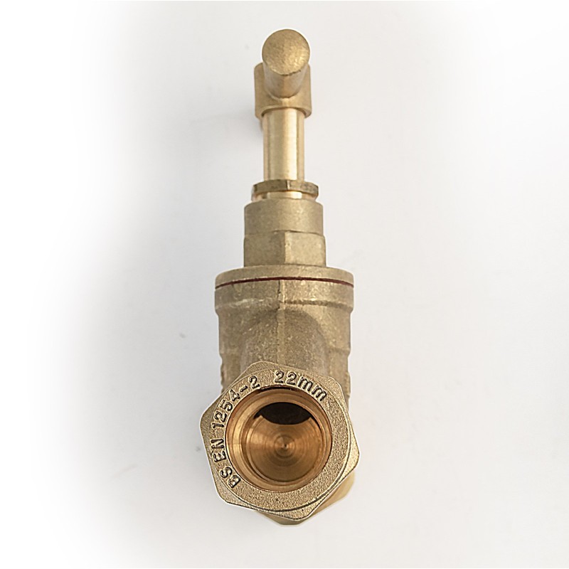 FtD BRASS Compression STOPCOCK DZR 22mm Copper x 25mm MDPE