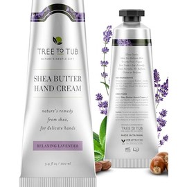 Tree to Tub- Crema de manos con manteca de karité para manos secas y agrietadas - Loción hidratante para manos para pieles sensibles para mujeres y hombres