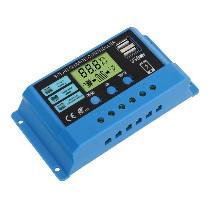 Solar Charge Controller 12V 24V Battery Solar Panel Charging Regulator
