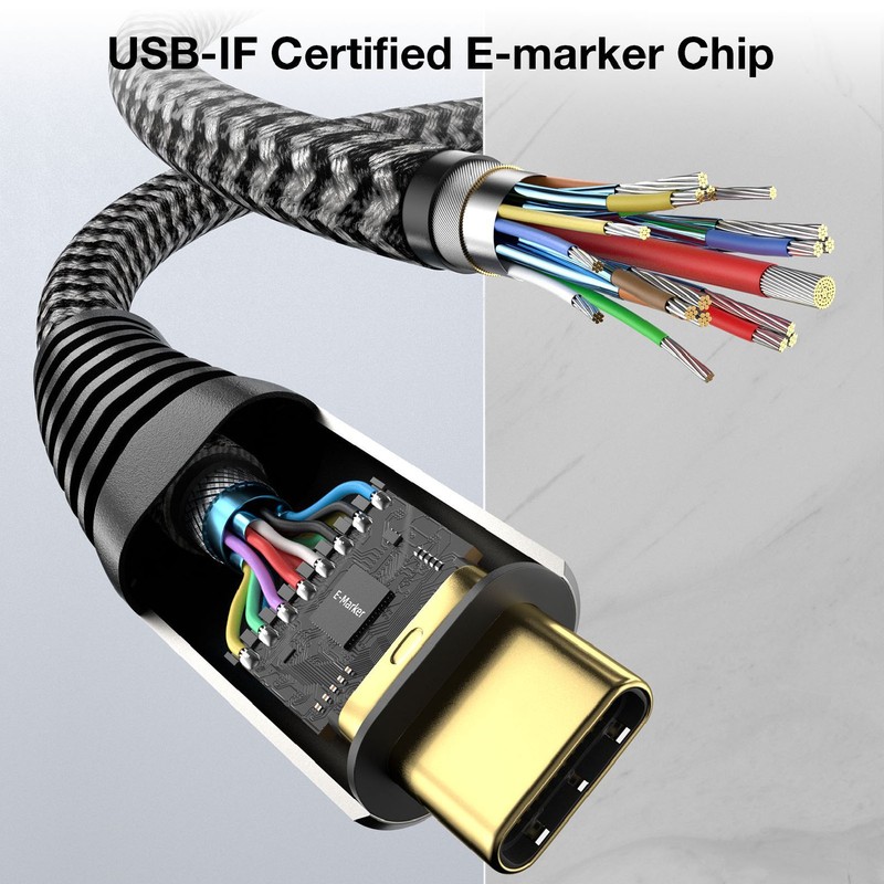 USB C to USB C Cable 20Gbps 240W Fast Charging