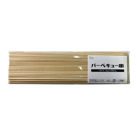 Barbecue Skewers, Bamboo Skewers, 0.1 x 11.8 inches (3 x 300 mm) (11.8 inches (30 cm), Pack of 100, Yakitori, Grilled Skewers, Outdoor Use