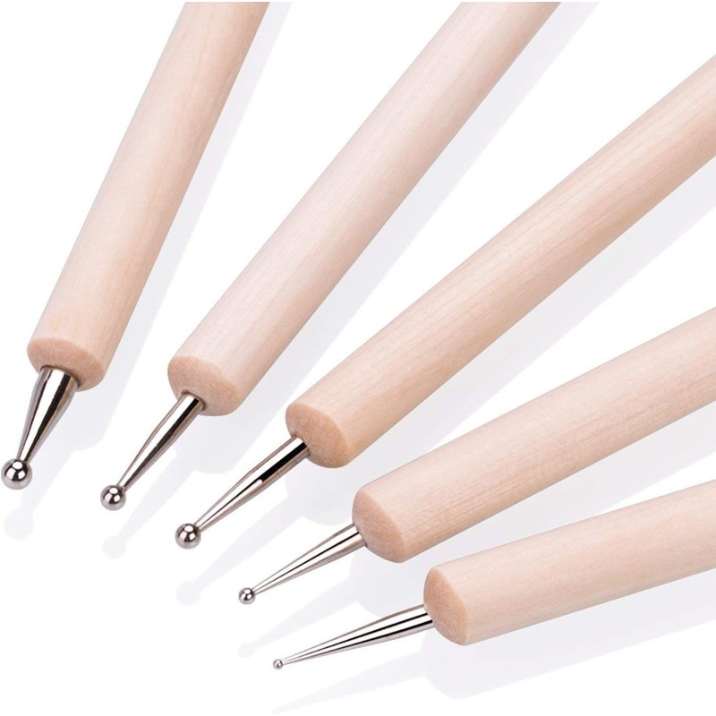 Pack of 5 Dotting Pen Nail Art Dotting Tools, Dotting