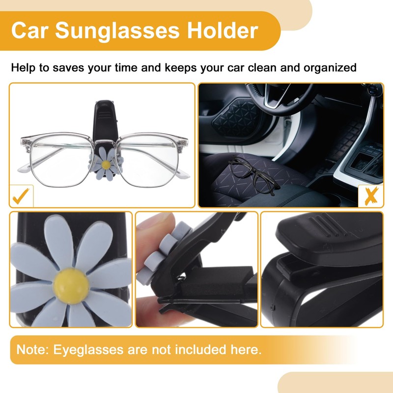 REPAIROCK Car Sunglasses Clip Universal Sun Visor Sunglasses Holder for