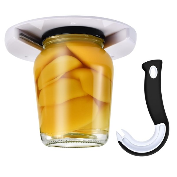 WEFHEF 2er Set Glasöffner Unterschrank Glasdeckel Öffner Flaschenöffner für Senioren