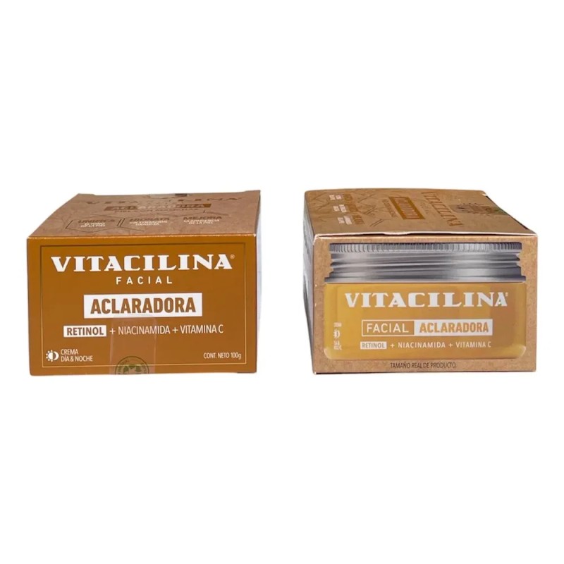 Crema Facial Aclarante Vitacilina 2p Vitamina C+retinol