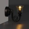 1:12 Dollhouse Wall Lamp LED Warm Lighting Vintage Look Metal