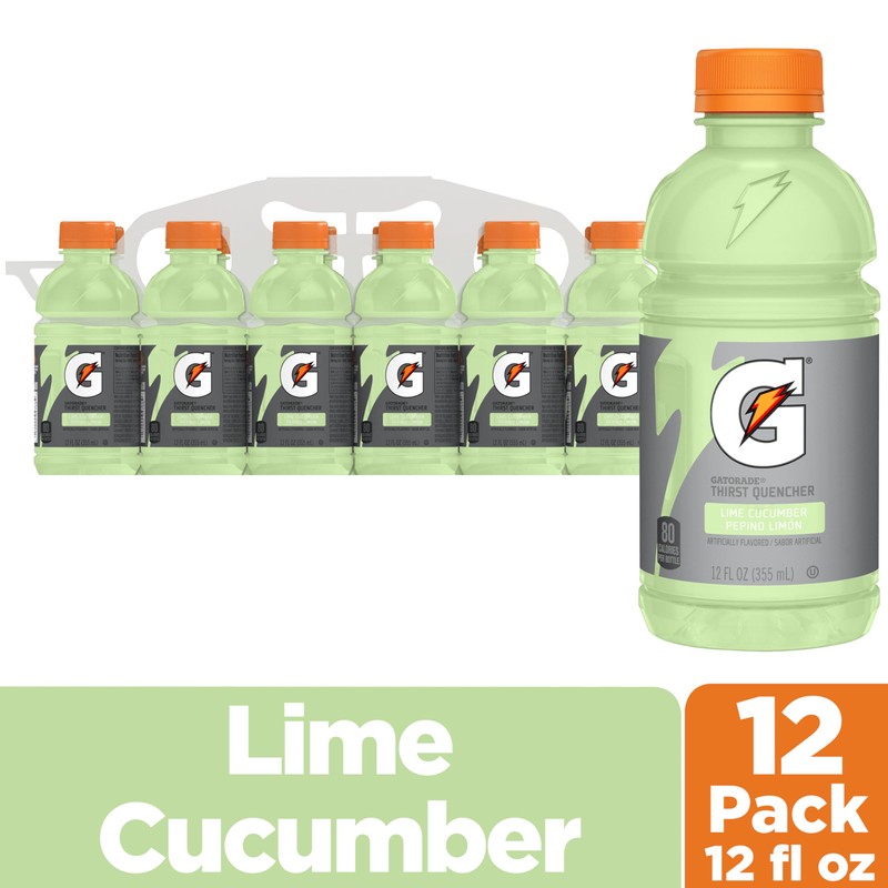 Gatorade Thrist Quencher, Lime Cucumber, 12 Fl Oz (Pack of