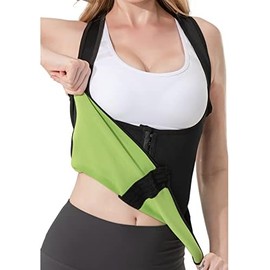 Portzon Chaleco de Neopreno para Entrenamiento de Cintura de Sauna para Mujer, Control de Abdomen, Moldeador de Cintura